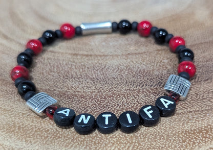 ANTIFA Stretch Bracelet, Protest Bracelet, Take a Stand