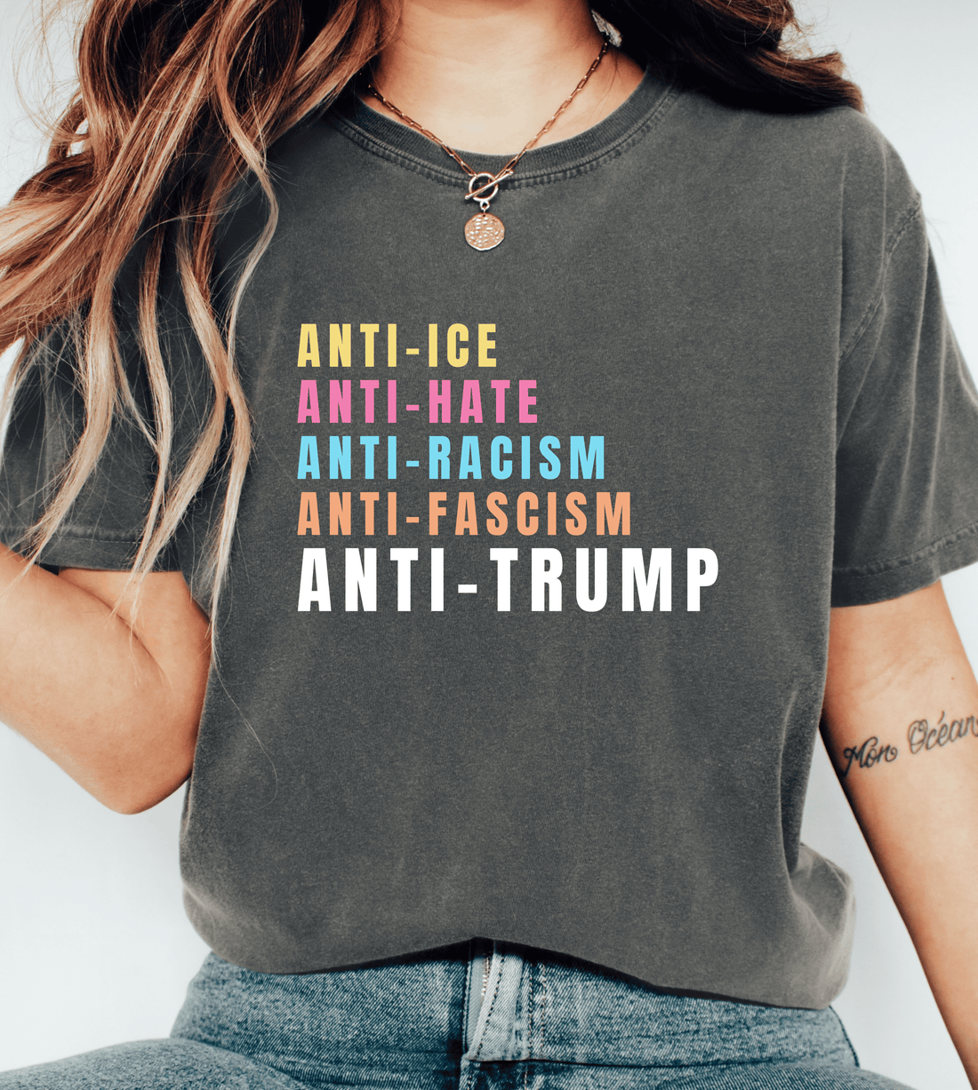 Anti-ICE Anti-Hate Anti-Racism Anti-Fascism Anti-Trump Shirt