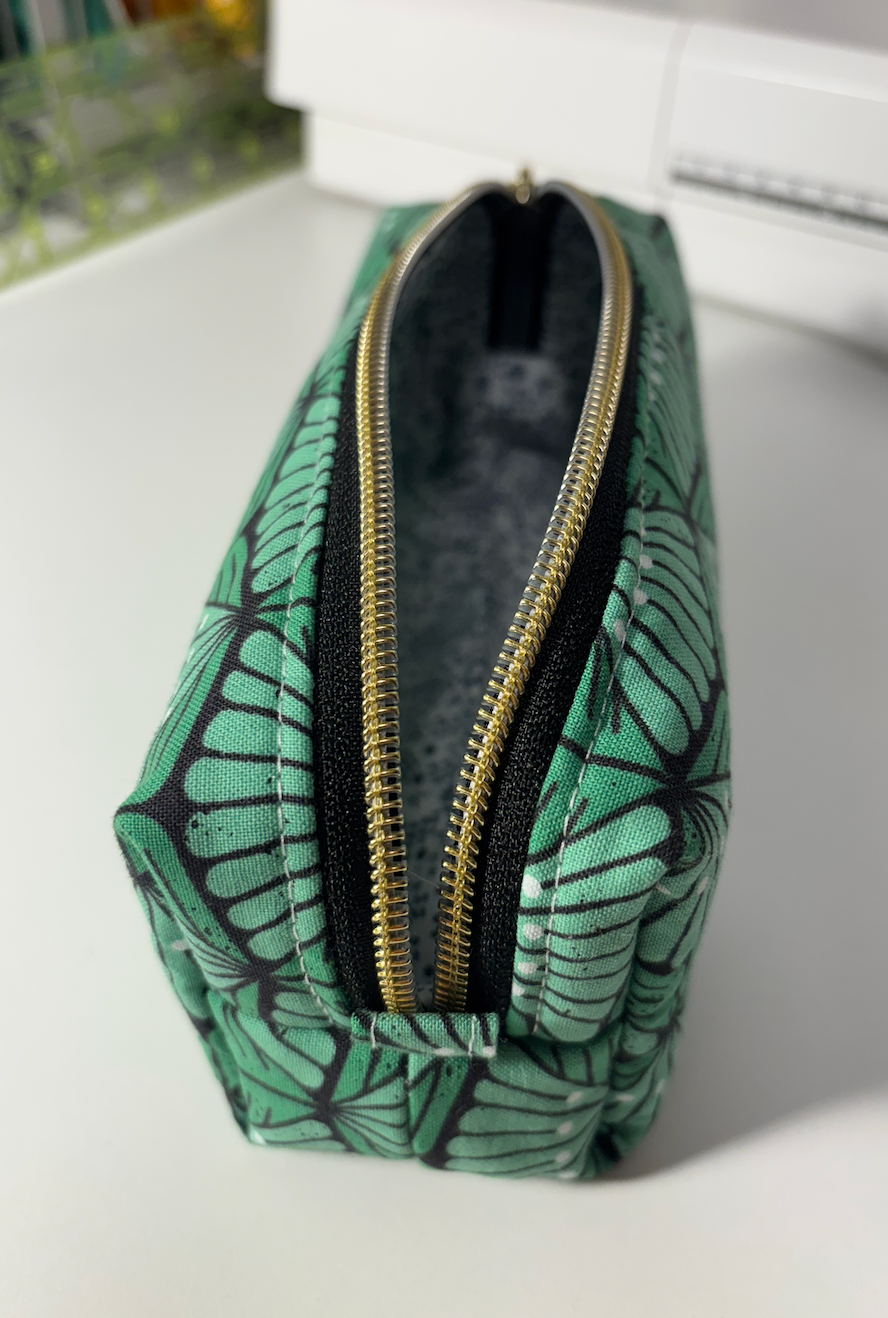 Small Boxy Pencil Case or Travel Pouch