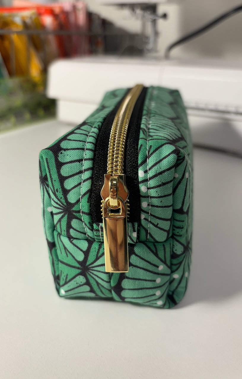 Small Boxy Pencil Case or Travel Pouch