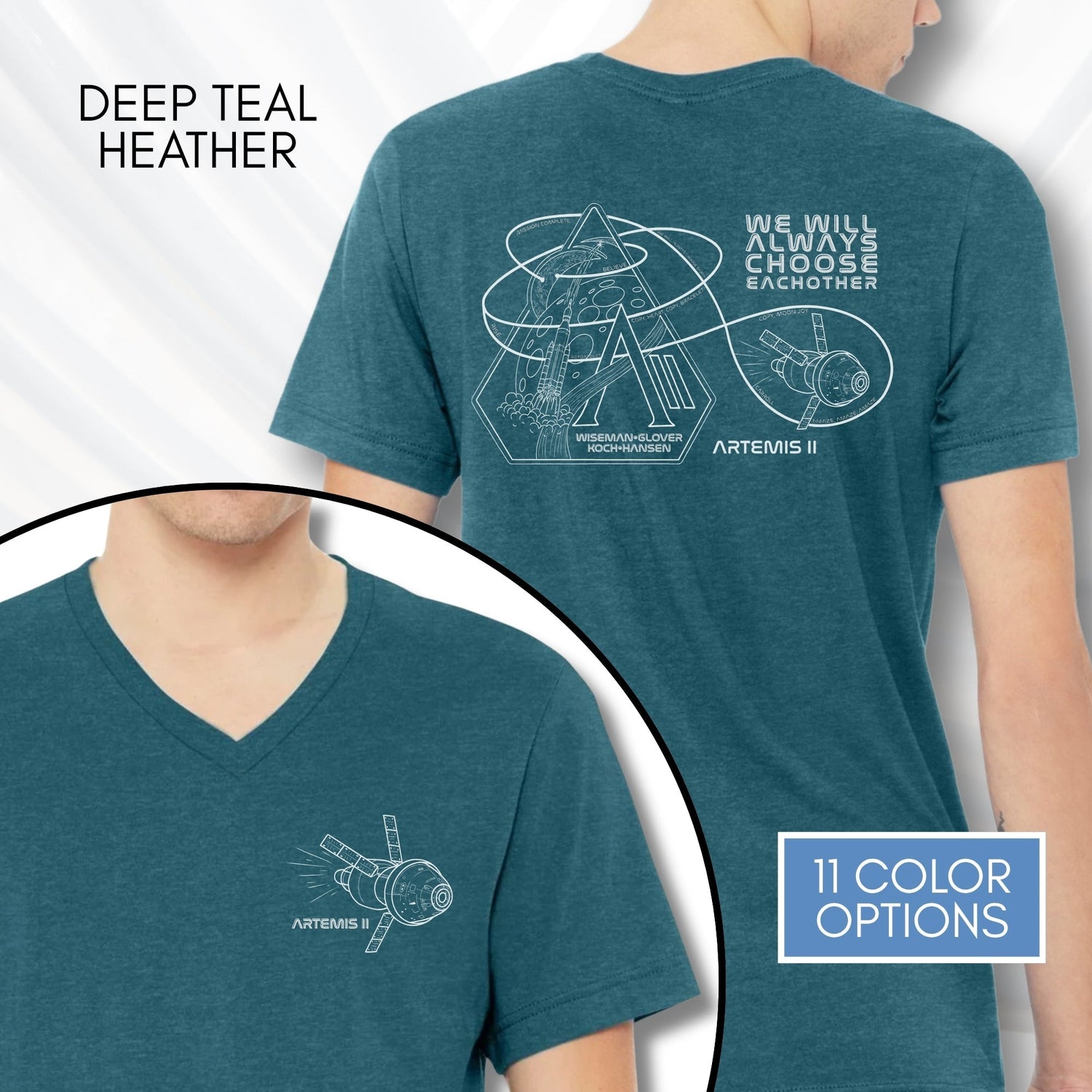 artemis-ii-mission-nasa-inspired-unisex-v-neck-graphic-tee-space-lover-tshirt-hand-drawn-art-deep-teal-heather