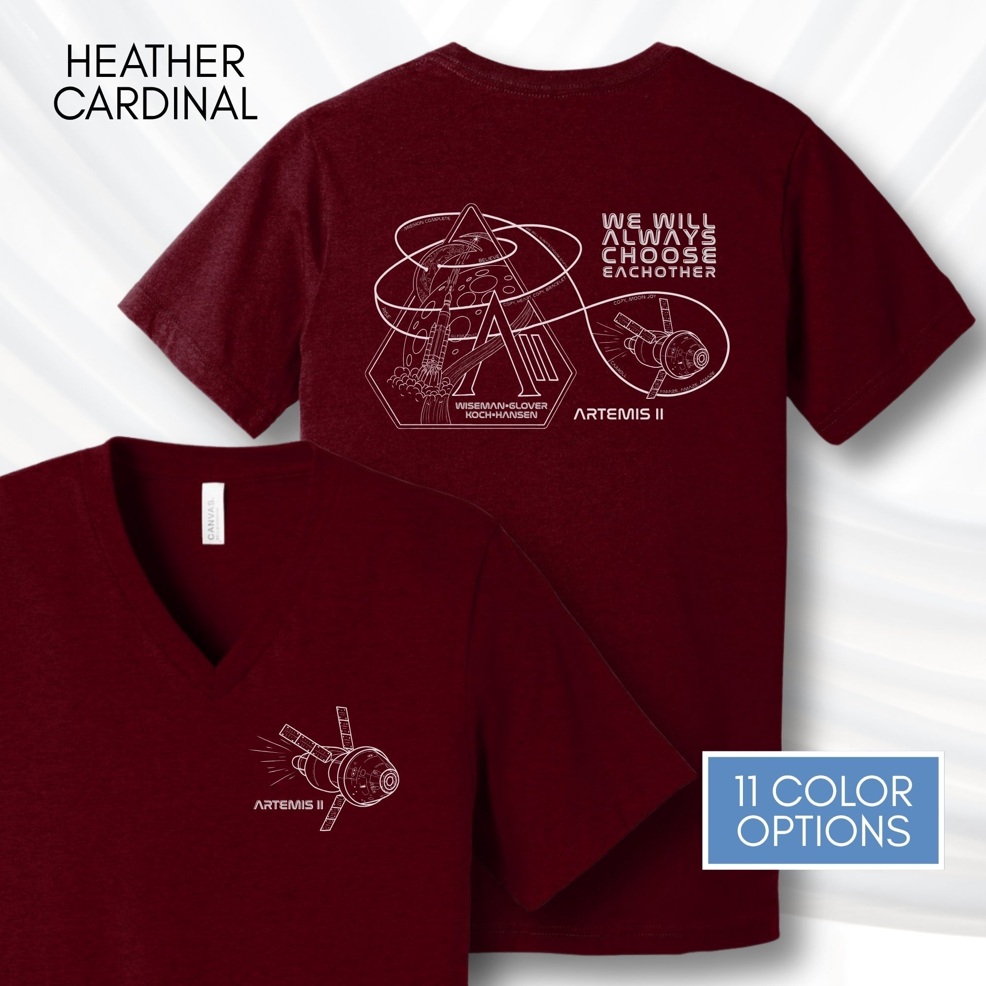 artemis-ii-mission-nasa-inspired-unisex-v-neck-graphic-tee-space-lover-tshirt-hand-drawn-art-heather-cardinal