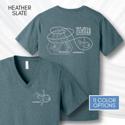 artemis-ii-mission-nasa-inspired-unisex-v-neck-graphic-tee-space-lover-tshirt-hand-drawn-art-heather-slate