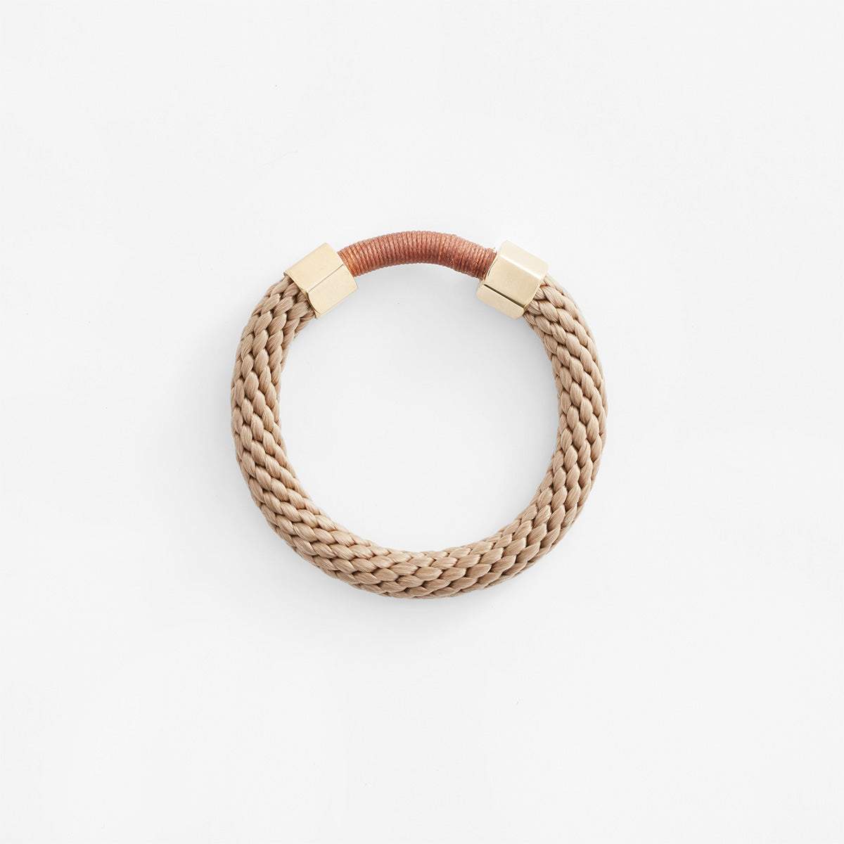Aruba Rope &amp; Brass Wrapped Bracelet