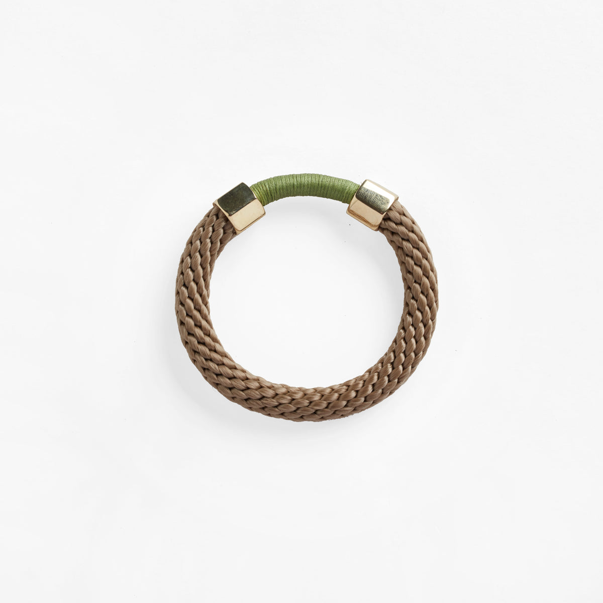 Aruba Rope &amp; Brass Wrapped Bracelet