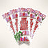 Sticker design with books and text &