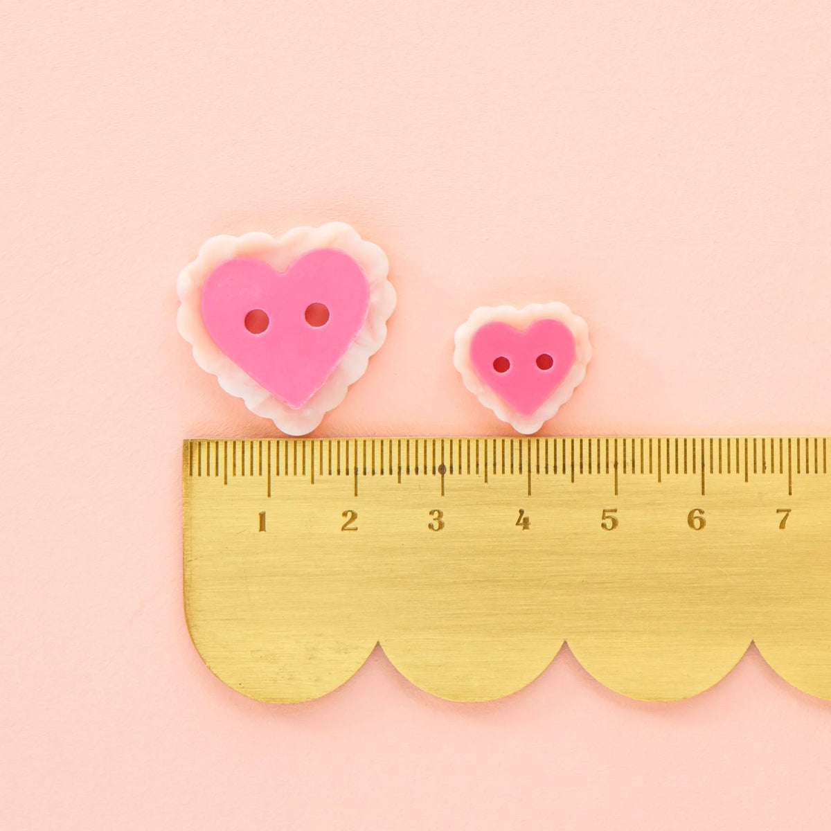 Pink Sweet Heart Small 5/8" Buttons