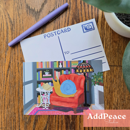 Snail Mail Illustrated Postcard Set | 12 Bookish &amp; Whimsical Postcards