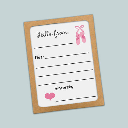 The image is a greeting card with a blank space for a message and a heart symbol.