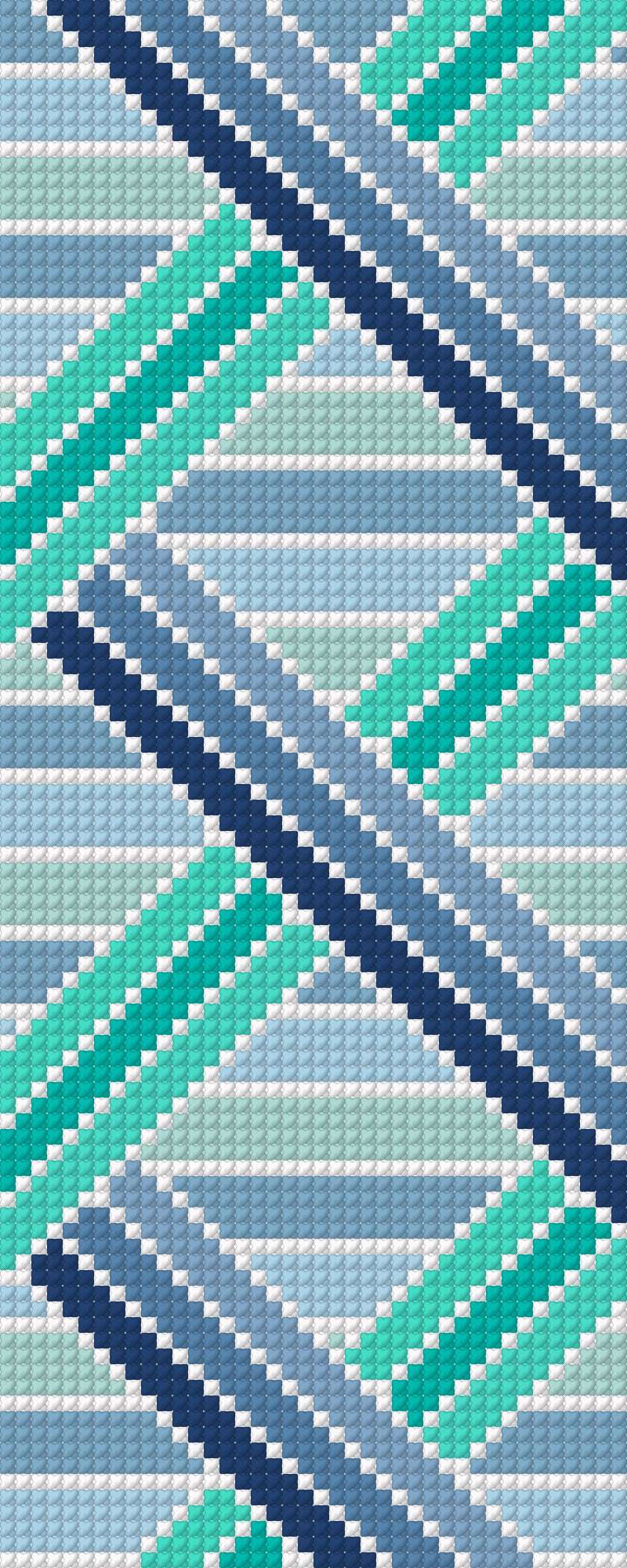 Geometric Bookmark - Blue