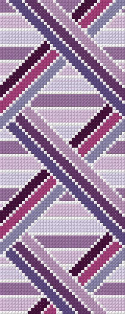 Geometric Bookmark - Purple