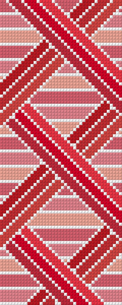 Geometric Bookmark - Red