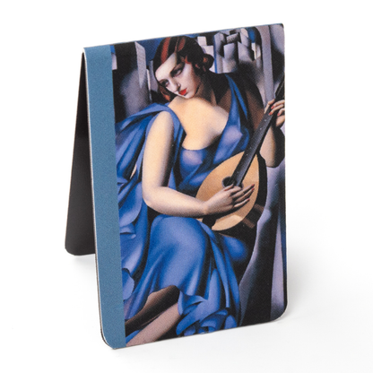 Tamara de Lempicka Magnetic Bookmark — Woman in Blue with a Guitar