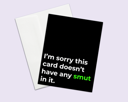 Funny Smut Reader Greeting Card | Spicy Romance Book Lover Gift