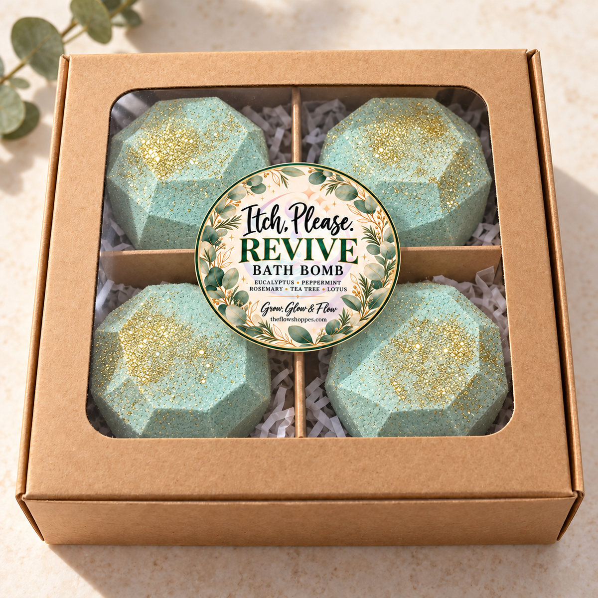Itch, Please Revive Bath Bomb Four Pack