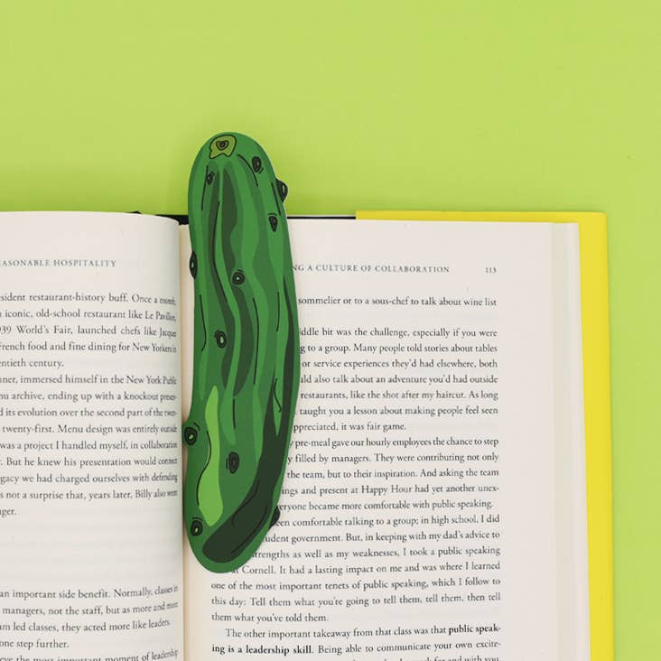 Pickle Die Cut Bookmark – Double-Sided