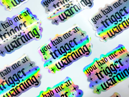 Holographic stickers with &