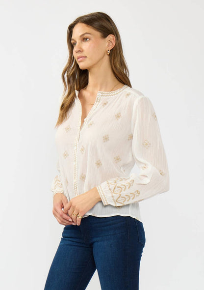 The Marigold Embroidered Blouse
