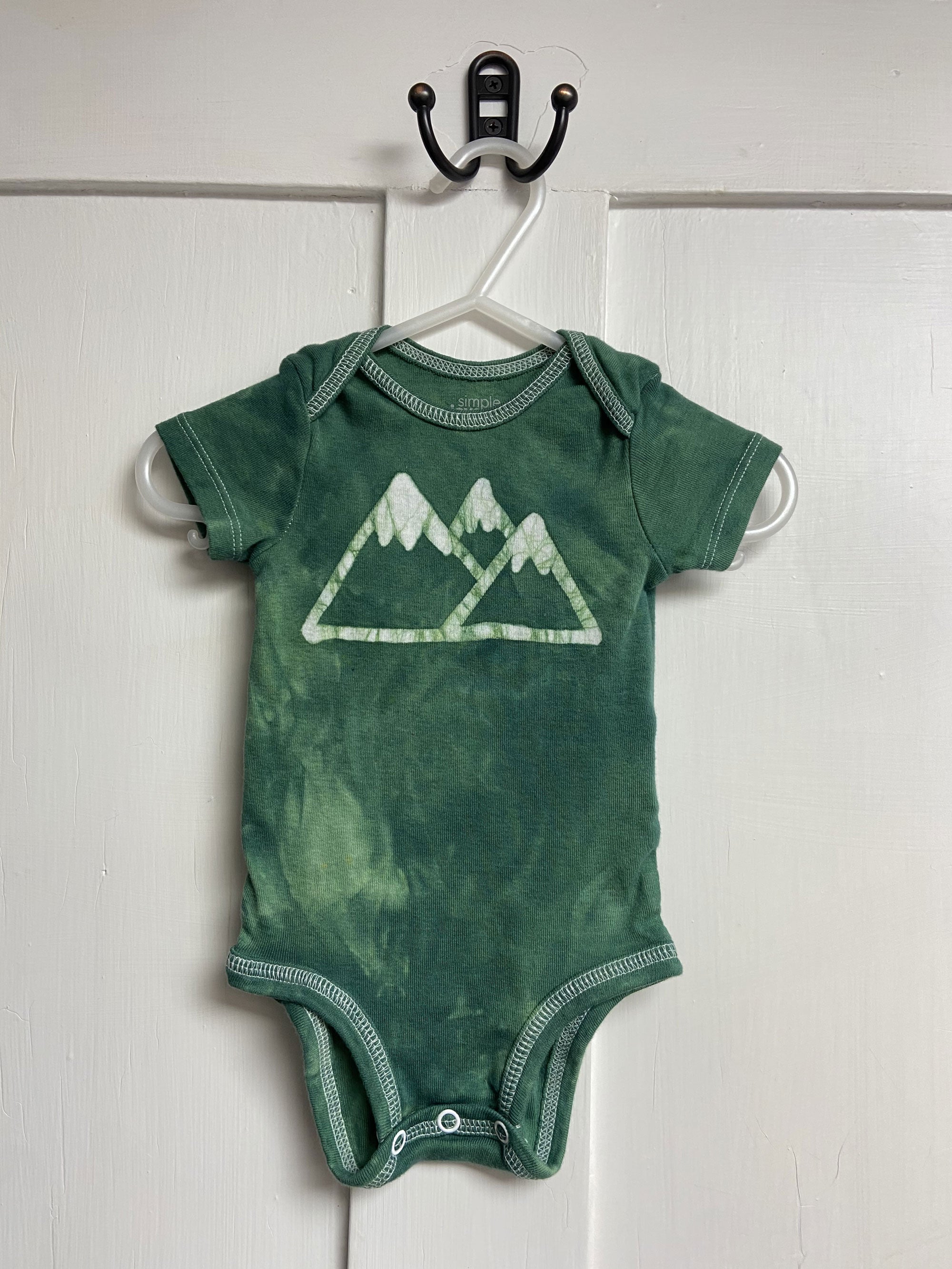 Mountain Baby Bodysuit, Short Sleeves