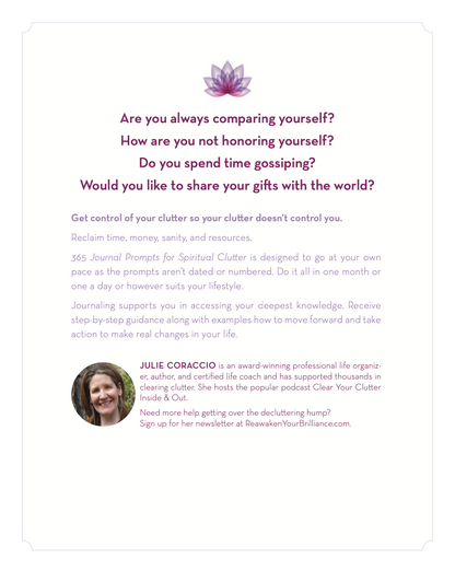Spiritual Clarity Journal – Clear Spiritual Clutter &amp;amp; Deepen Your Inner Peace