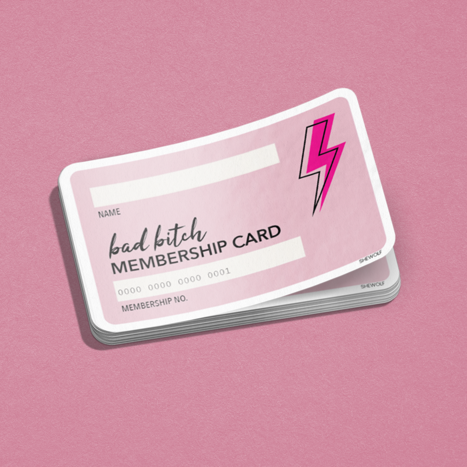 Bad Bitch Card Sticker