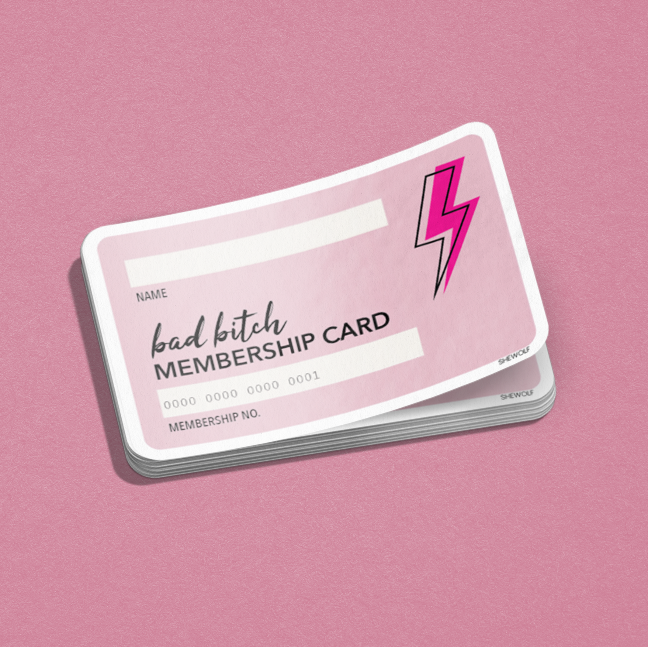 Bad Bitch Card Sticker