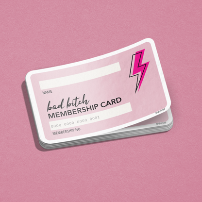 Bad Bitch Card Sticker
