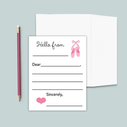 Ballet - Lined Note Cards - The Note House