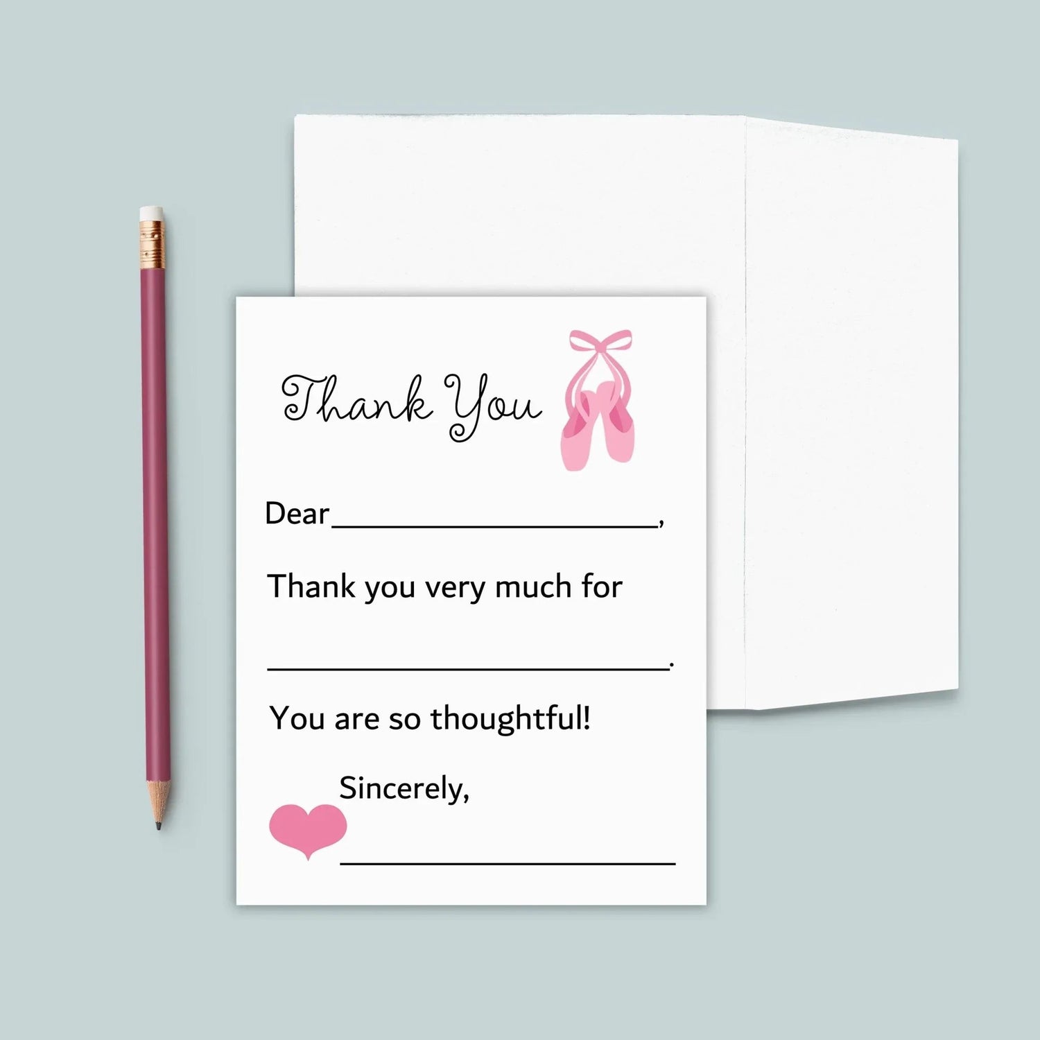 Ballet - Fill-in Thank You Notes - The Note House