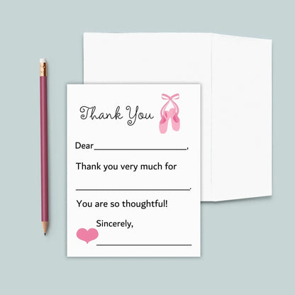 Ballet - Fill-in Thank You Notes - The Note House