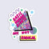 Sticker with &