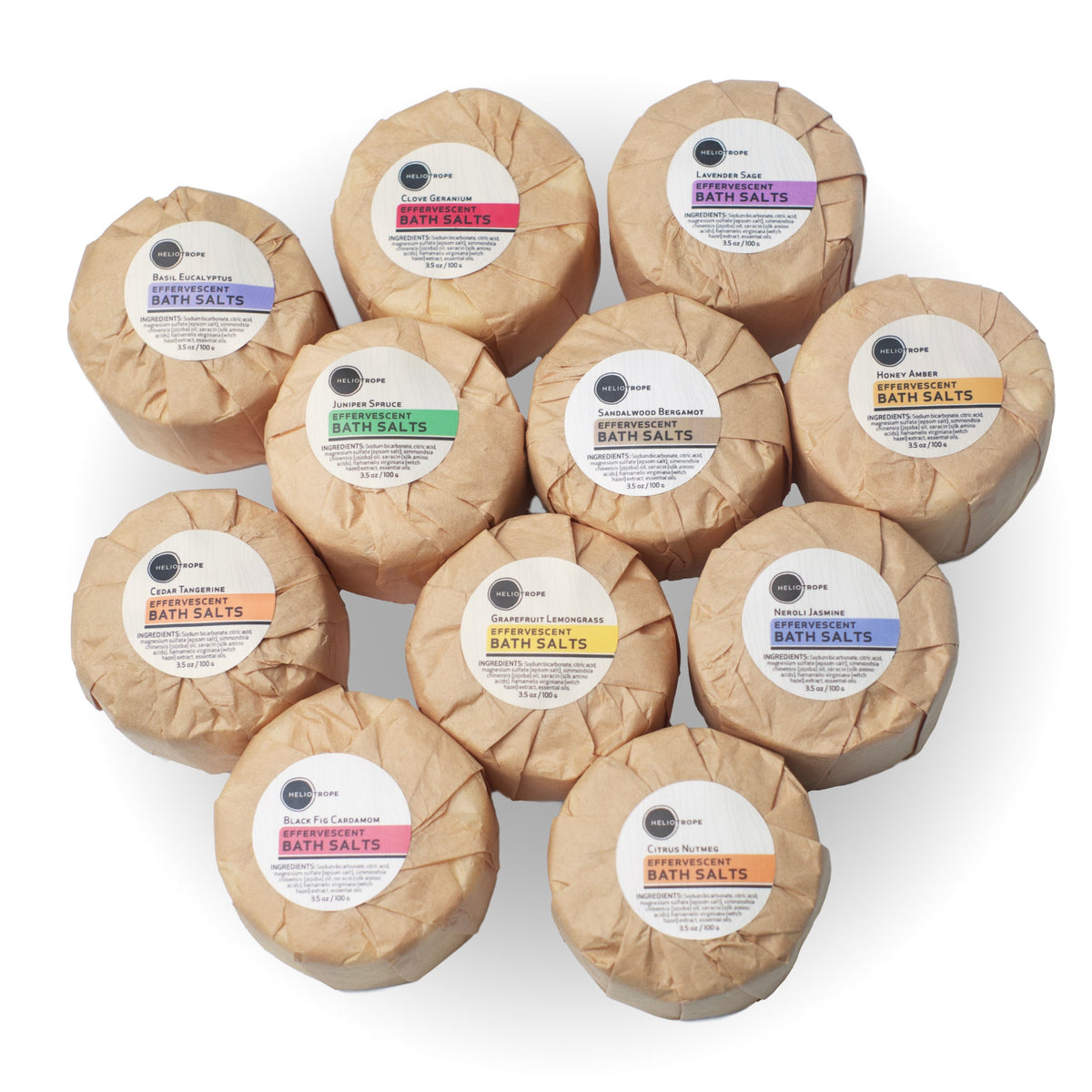 Effervescent Bath Salts w/Jojoba &amp; Silk Proteins fizzy bath bombs