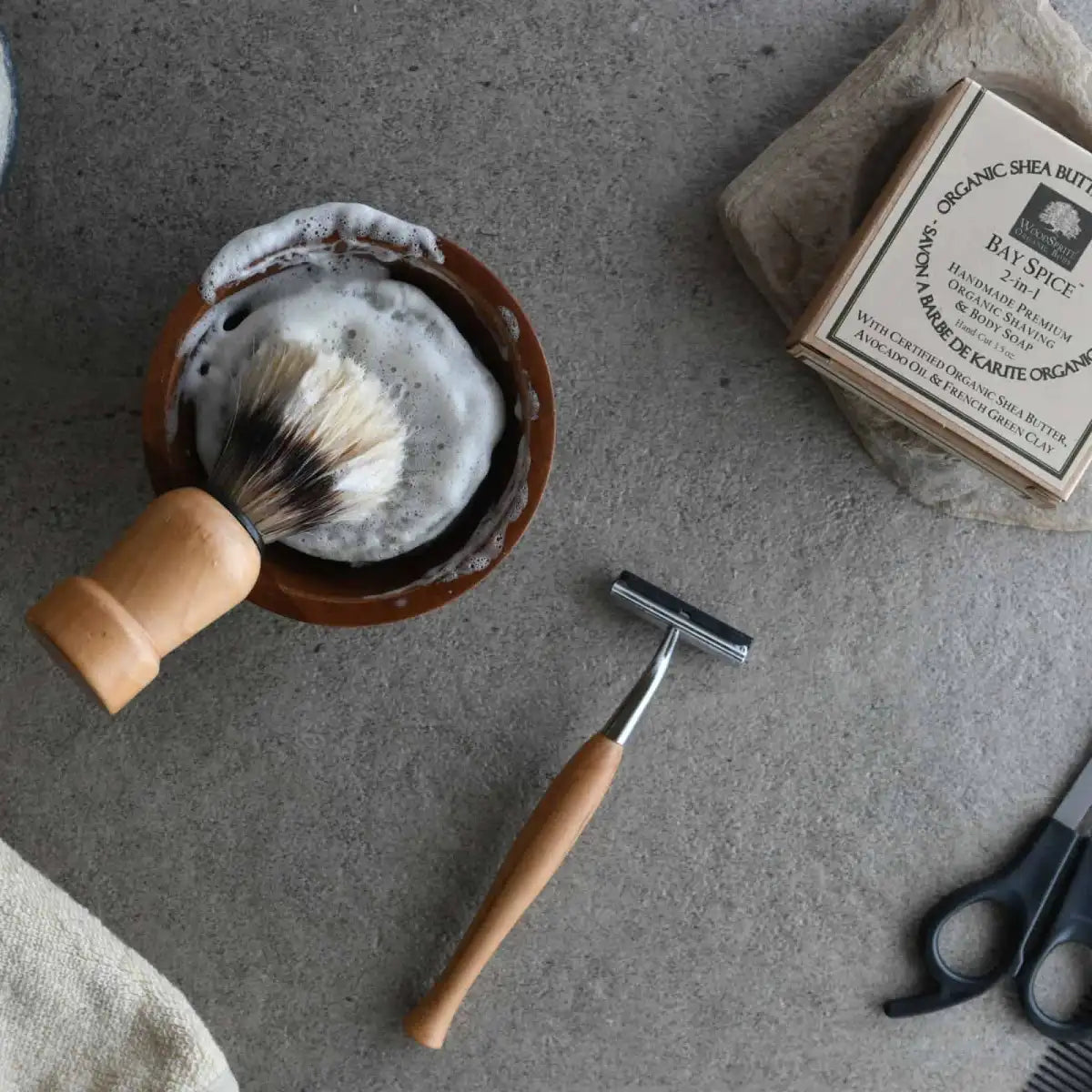 Bay Spice Organic Shaving Soap