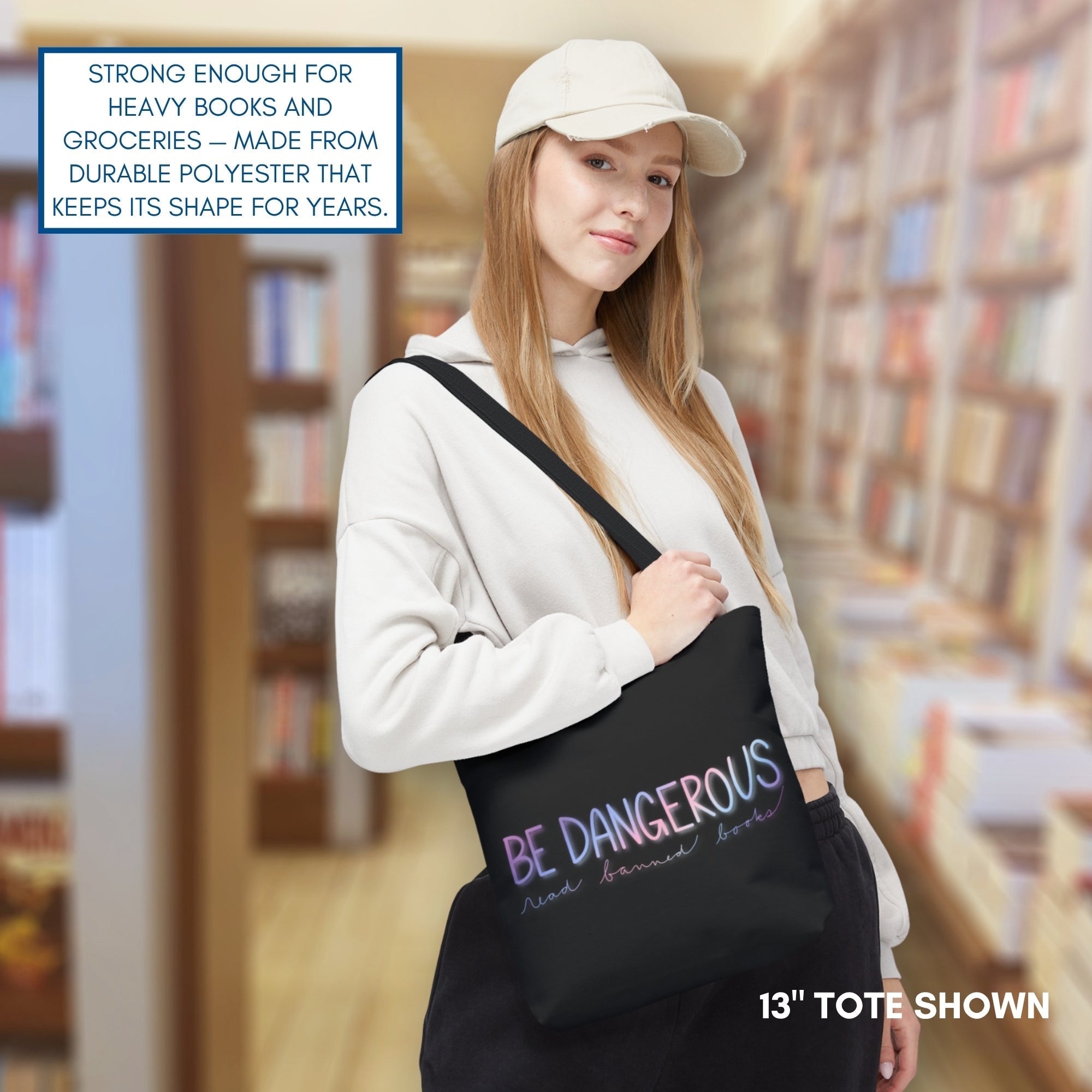 be-dangerous-read-banned-books-colorful-tote-bag-literary-accessory-bookish-gift-13-inch