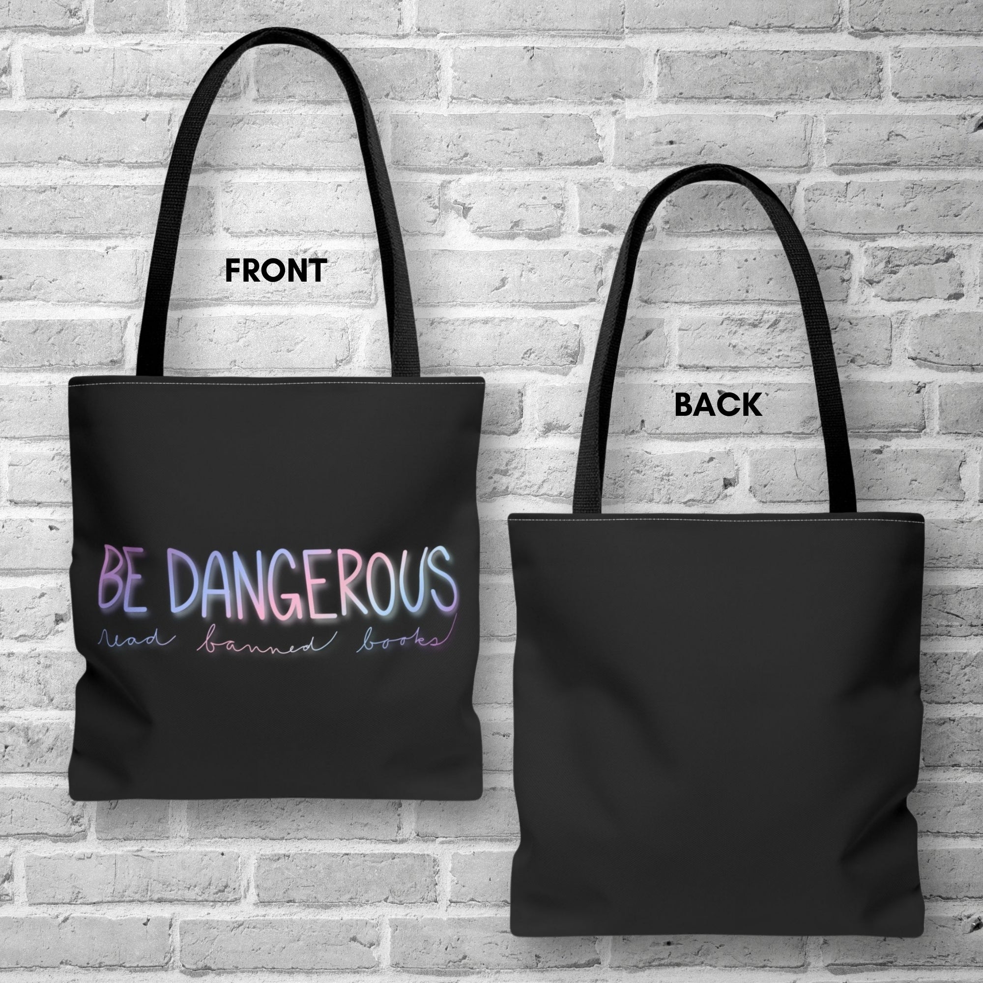 be-dangerous-read-banned-books-colorful-tote-bag-literary-accessory-bookish-gift