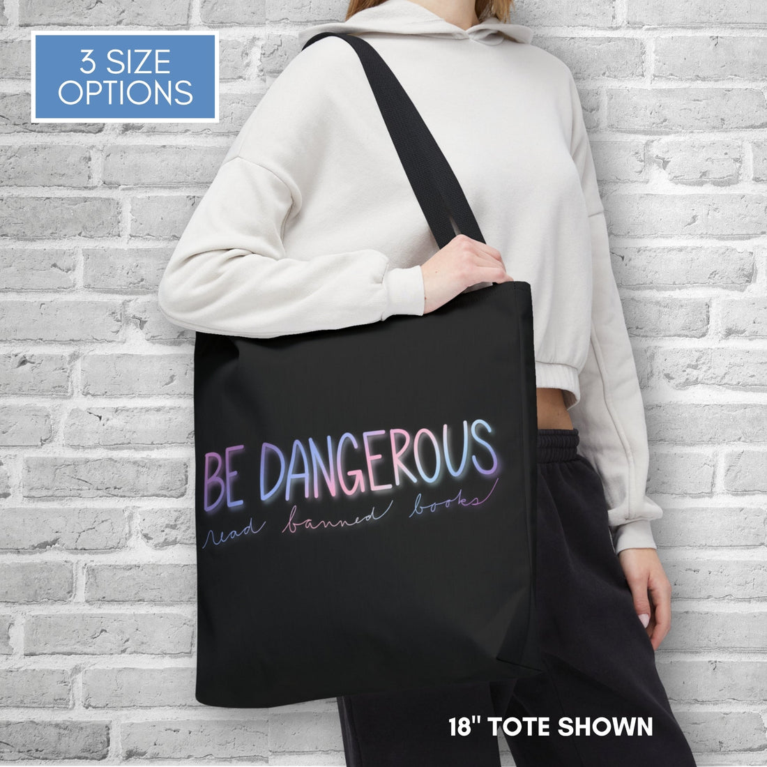 be-dangerous-read-banned-books-colorful-tote-bag-literary-accessory-bookish-gift