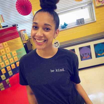 Be Kind Embroidered Classic Tee - Kind Cotton