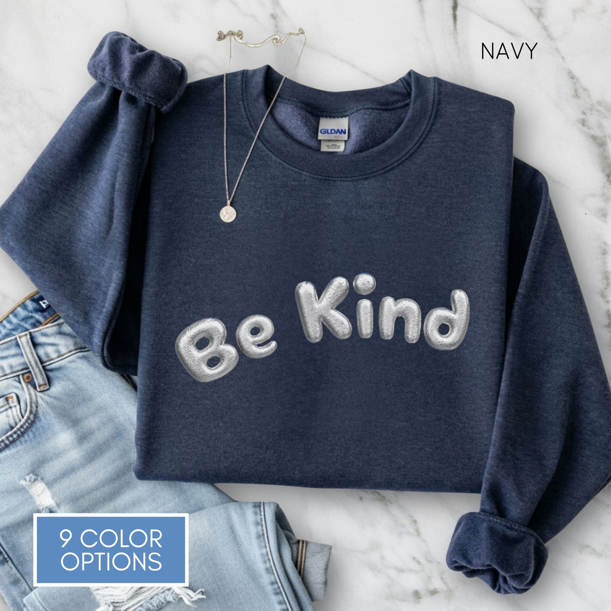 be-kind-puff-print-unisex-crewneck-sweatshirt-always-choose-kindness-navy