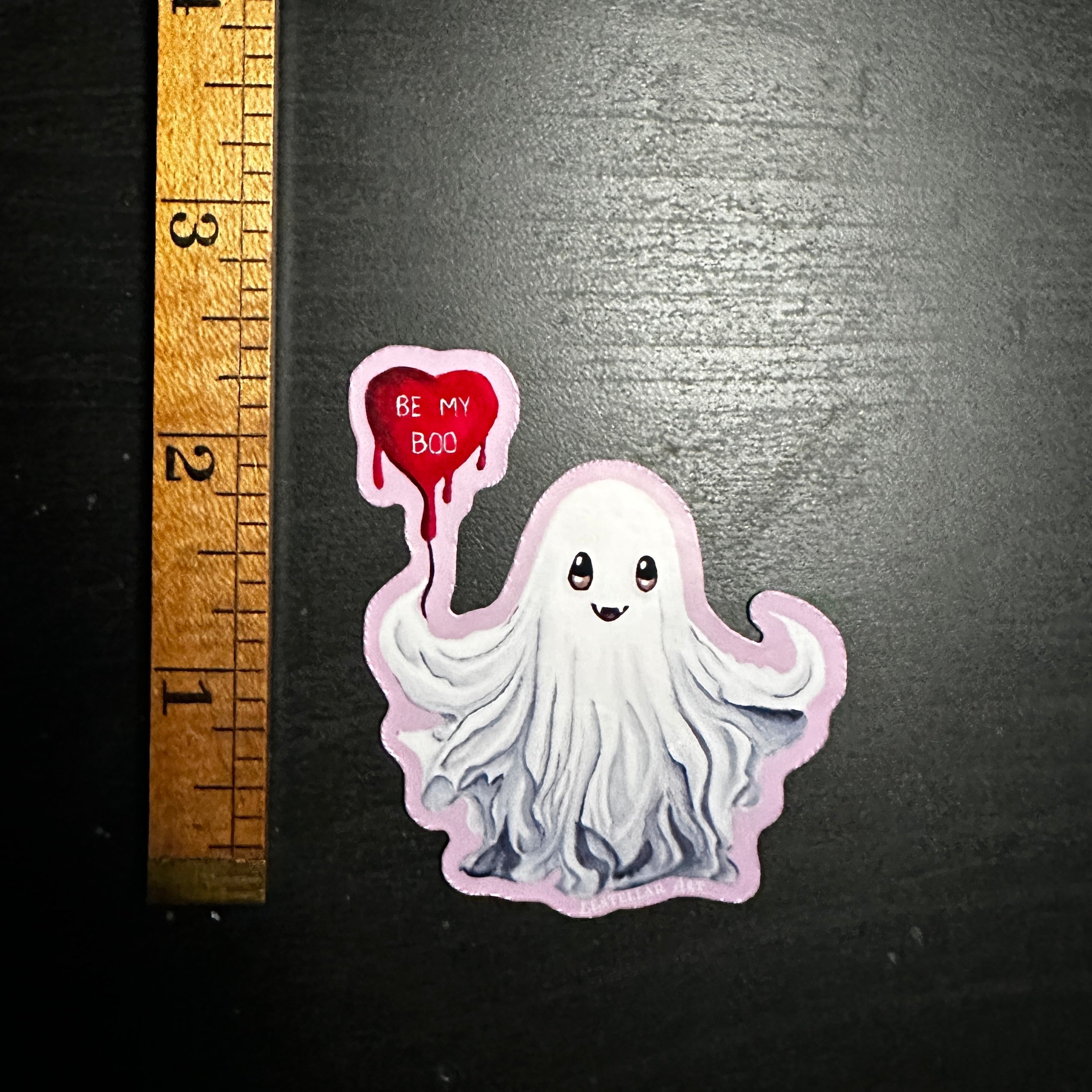 Ghost Sticker, Be My Boo Balloon, Spooky Laptop Decal