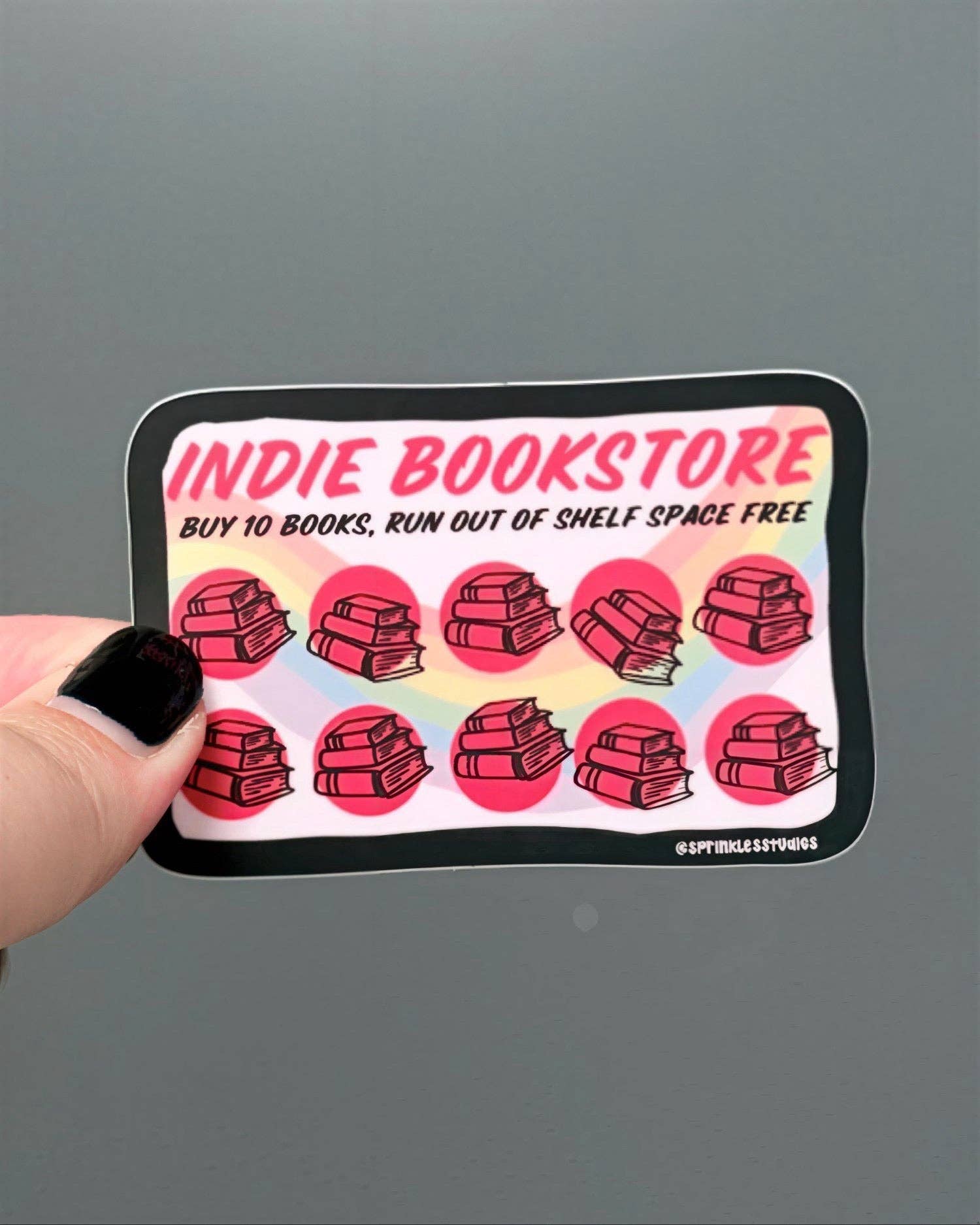 Sticker with &