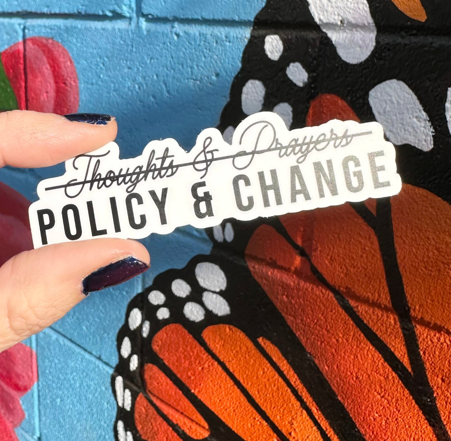 Hilarious Humanitarian - Policy &amp; Change Sticker