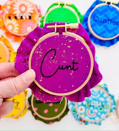 All the cunts // Embroidery PDF Pattern Download 3 inch