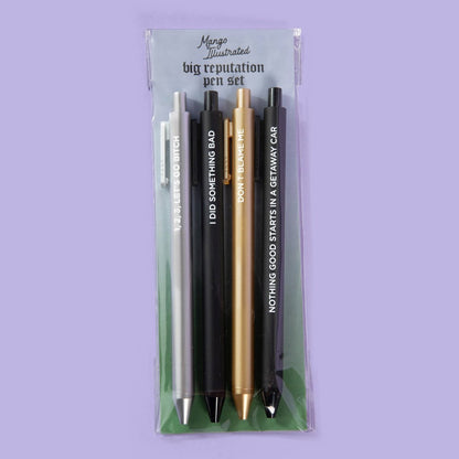 Big Reputation gel pen set - MangoIllustrated - Pens