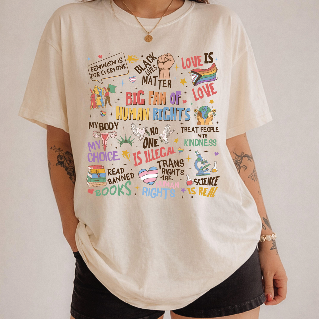 big fan human rights shirt