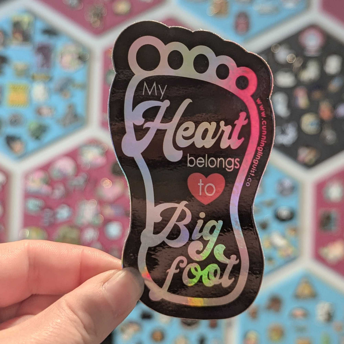 My Heart Belongs to Bigfoot sticker
