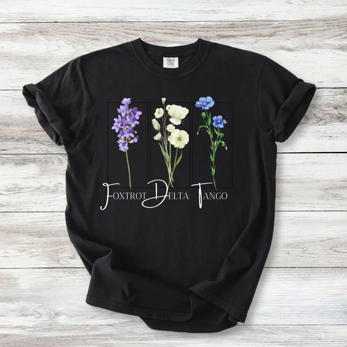 Subtle FDT Tshirt, Wildflower Foxtrot Delta Tango Shirt