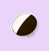 Black and white cookie sticker - MangoIllustrated - Sticker