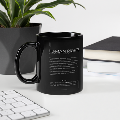 Coffee Mug (11oz) - Human Rights - Defined: Terms for Our Time (Black or White)
