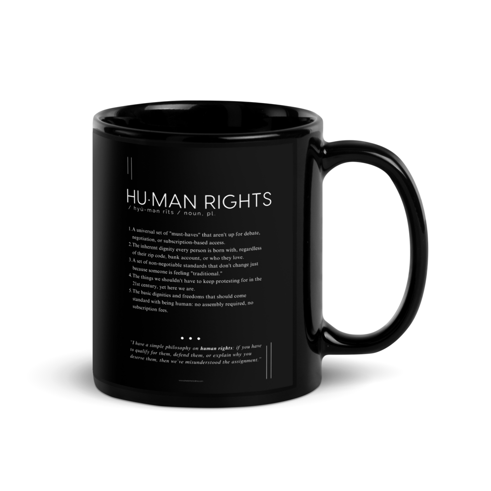 Coffee Mug (11oz) - Human Rights - Defined: Terms for Our Time (Black or White)