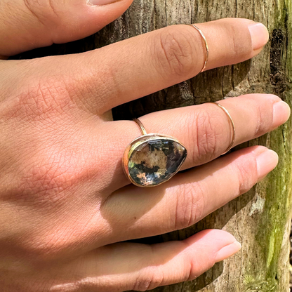 Kapa Cloth &amp; Gold Filled Ring